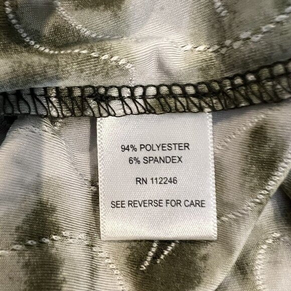 Sami & Jo Olive Green Tie Dye 3/4 Sleeve Knit Tunic Top Casual Comfy‎ - Picture 7 of 9